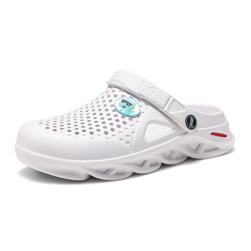 Summer Lightweight Soft-Sole Slip-On Hole Shoes, Casual Beach Slippers, Outdoor Sandals for Men