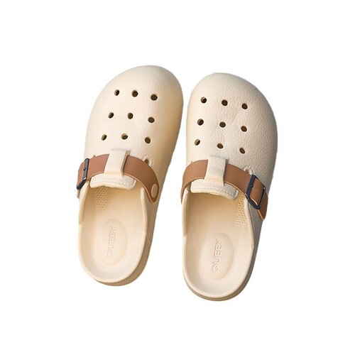 Boken Wind Tunnel Women's 2025 Summer New Outerwear Squeezing Sensation Thick Sole Anti-Slip Home Wearing Foot Cover Sandals