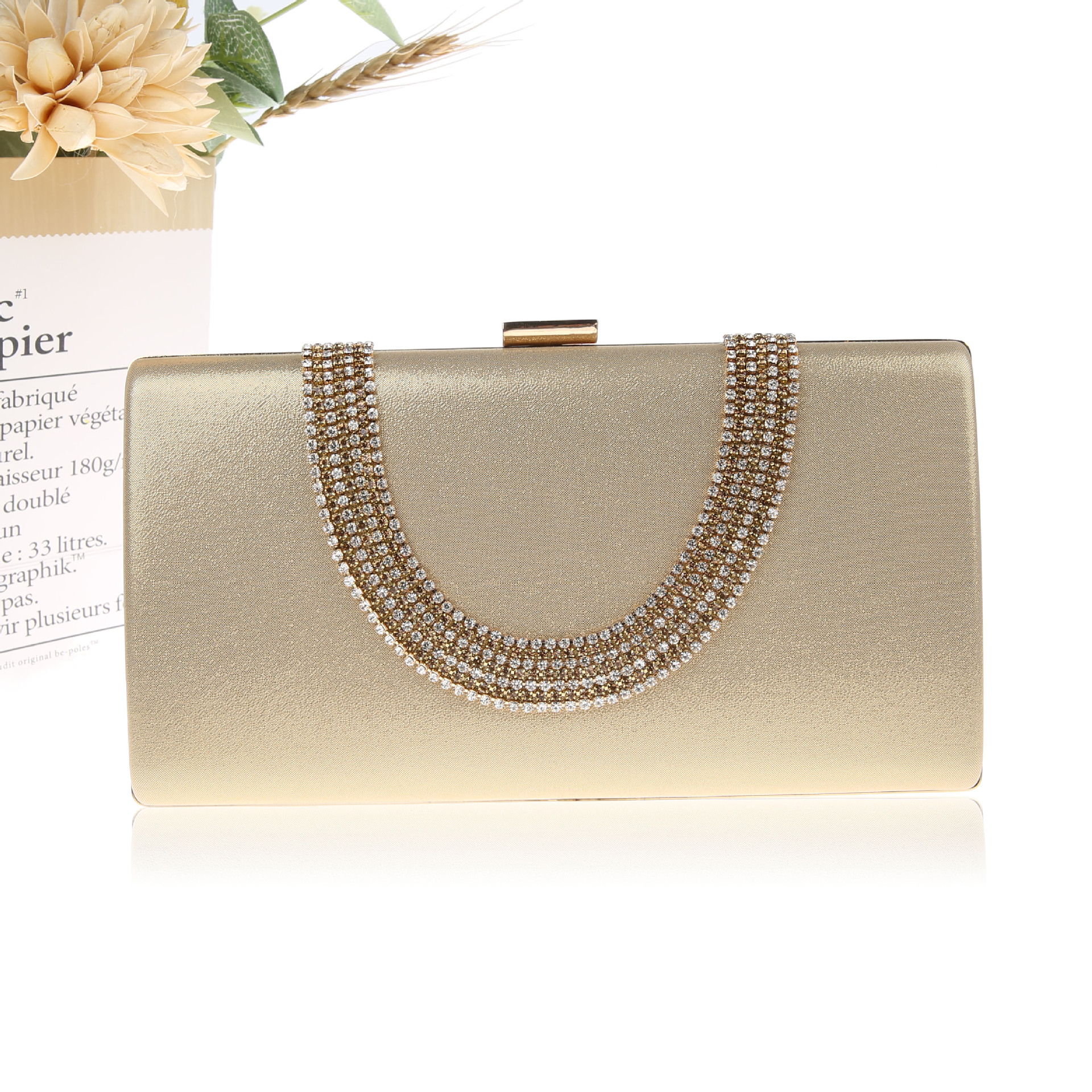 Gold 12030-A height 12 thickness 5 front width 22cm weight 500 grams (15