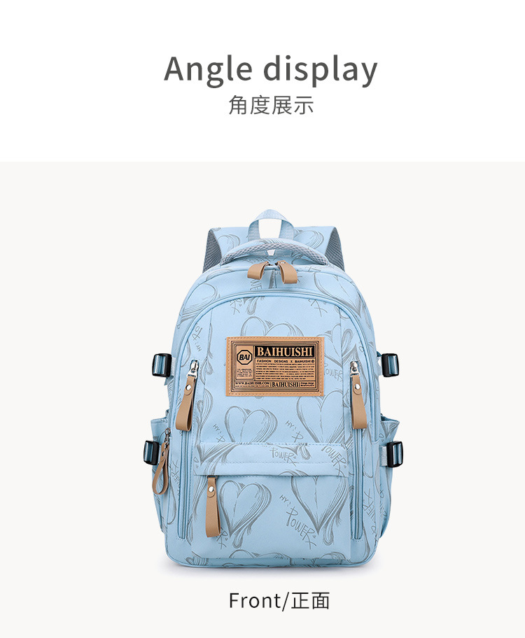 New Backpack Men Women Students Bag School Backpack Lightweight Large Capacity Shoulder Bag Outdoor Travel Commuter Pack