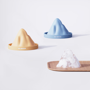 New Snow Mountain Ice Cube Mold Silicone DIY Ice Tray Ice Maker Household Whiskey Fruit Frozen Ice Box