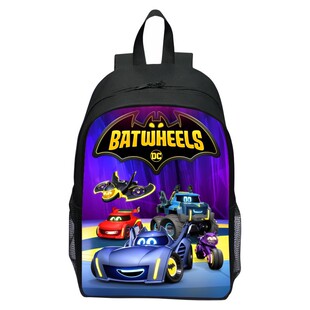 New printed batwing car story Batwheels backpack cartoon lightweight backpack 16-inch schoolbag for elementary school students