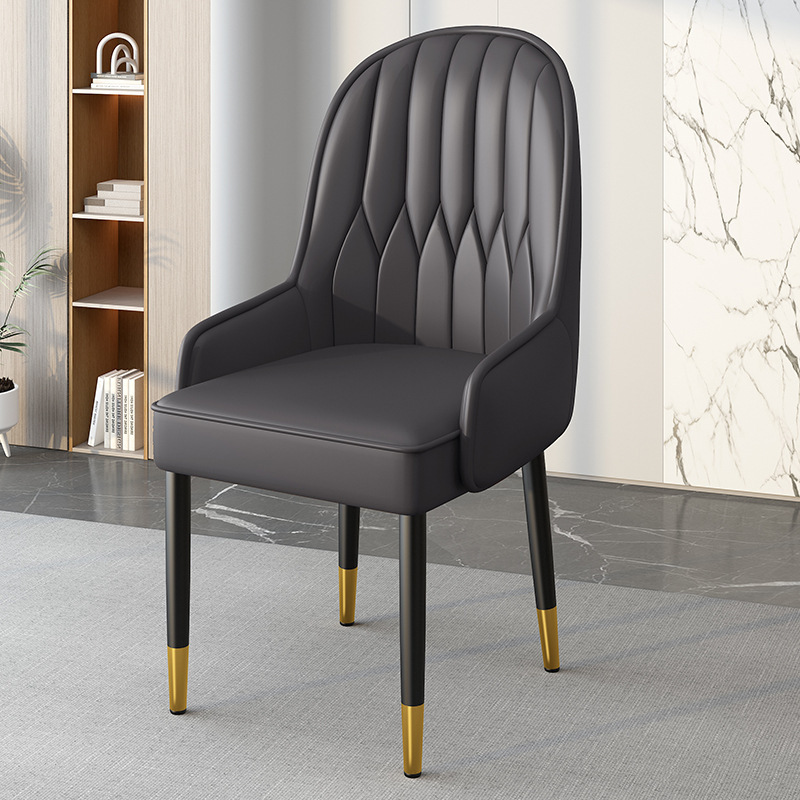 Silla de comedor ligera silla de respaldo de lujo silla de balcón casual simple silla de manicuría de alta calidad silla de alquiler taburete grueso