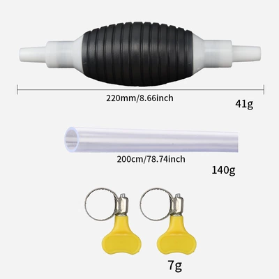Manual oil extractor, car oil suction pipe, oil extractor, water extractor, gasoline refueling oil suction pipe, oil pump (Mühərrik alətləri) - 2m-airbag-water-pipe-set