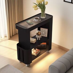 Ultra-Narrow Bedside Table Storage Rack Small Storage Cabinet Bedroom Home Removable Side Table Sofa Side Cabinet Bedside Table