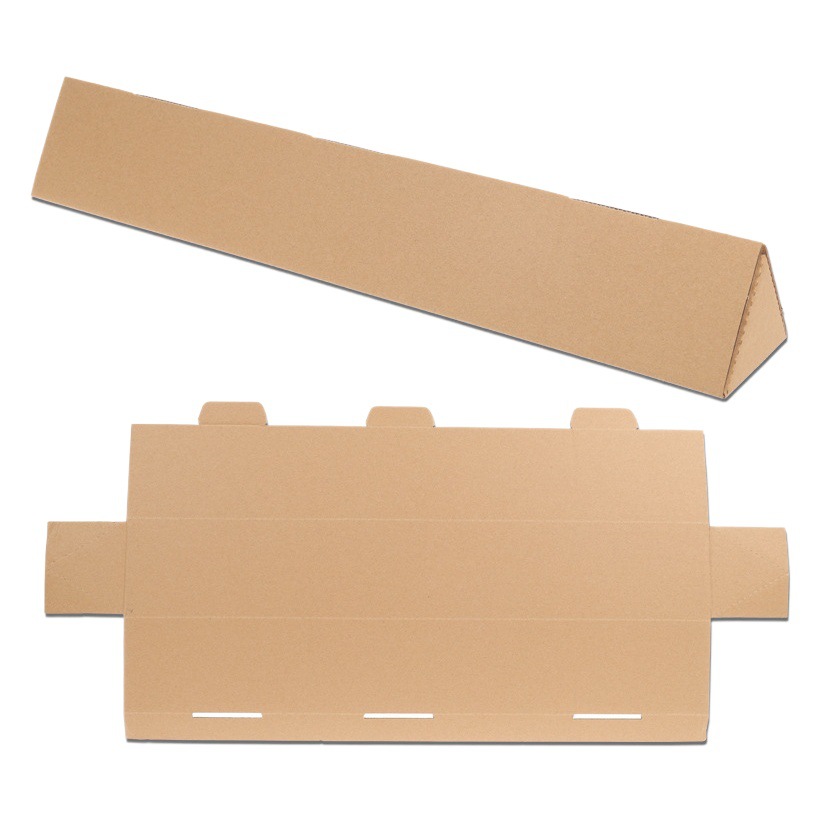 Caja de cartón larga triangular extra dura al por mayor cometa paraguas caña de pescar caja de embalaje flor seca caja de papel expreso