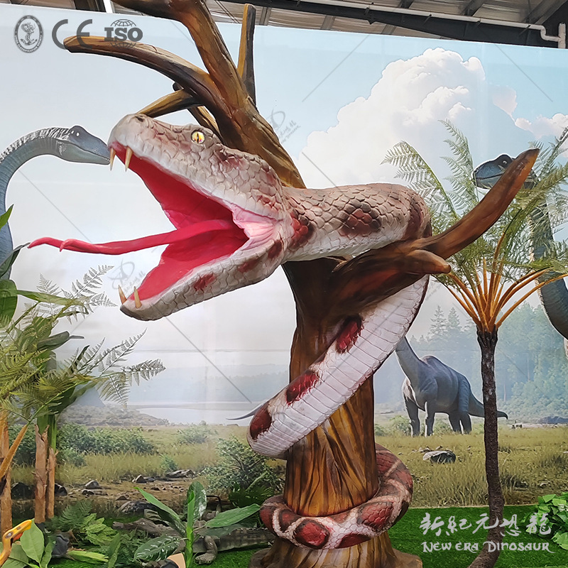 Modelo de simulación de dinosaurios modelo de pitón eléctrica mecánica gran fuerza fábrica de dinosaurios simulación de origen animal fabricante
