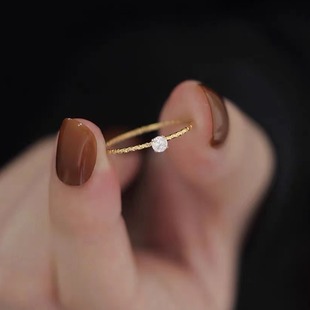 ����ɫ�O����������ָ������18k���ָ ins�r�Ђ��Ժ��sʳָ