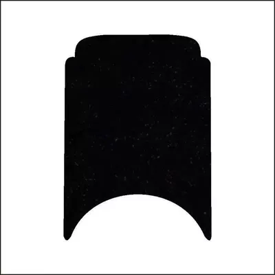 Electric vehicle foot mat: Pure Black No. 9 Foot Pads - no-9-n385c