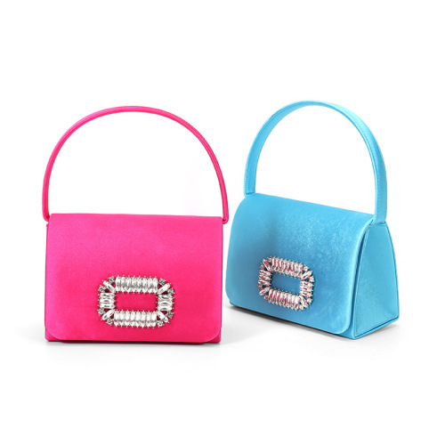 Factory Stock Diamond-Studded Small Square Handbag Women's Bag New Crossbody Bag Evening Bag Formal Dinner Bag Cross-Border Wholesale