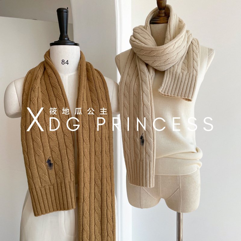 Exported to Korea, High-Quality Embroidered Scarf, Twisted Wool Couple's Neck Warmer, Autumn and Winter Solid Color, High-End Feel, Coat Accessory Exported to Korea, High-Quality Embroidered Scarf, Twisted Wool Couple's Neck Warmer, Autumn and Winter Solid Color, High-End Feel, Coat Accessory