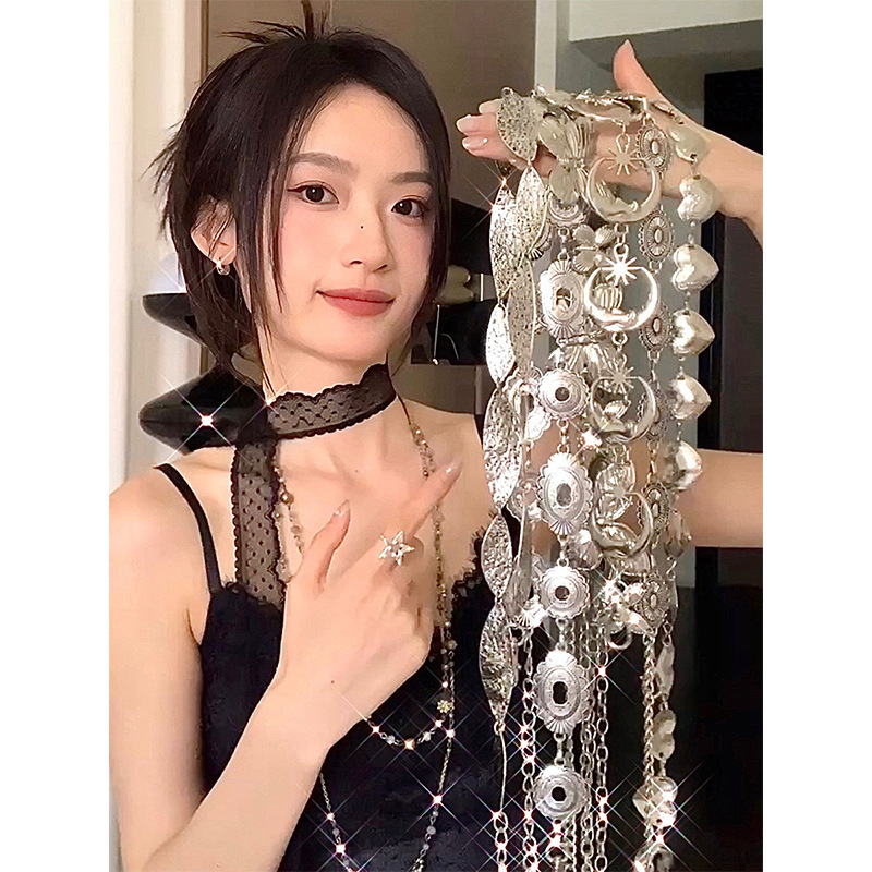 Bohemian Metal Butterfly Ethnic Style Retro Waist Chain Women's Accessories Dress High-End Y2K Thin Belt Bohemian Metal Butterfly Ethnic Style Retro Waist Chain Women's Accessories Dress High-End Y2K Thin Belt