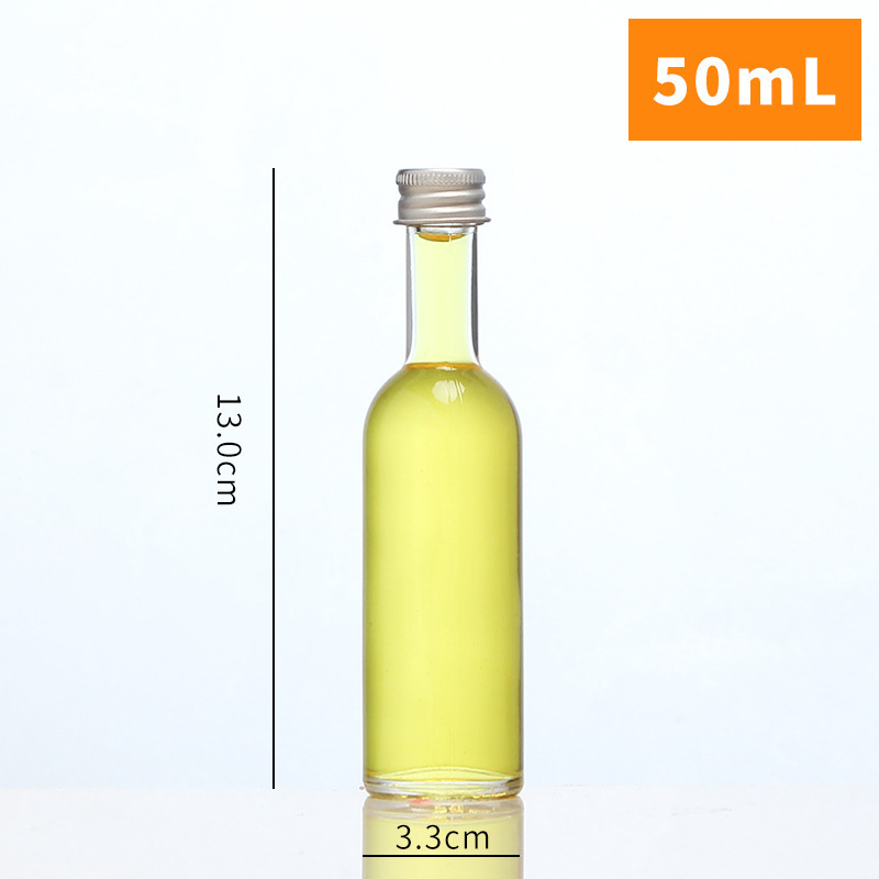卸売ガラス小ボトル 30 ミリリットル 50 ミリリットル 100 ミリリットル透明ガラステイスティングボトル酒ボトル密封された空のボトル|undefined