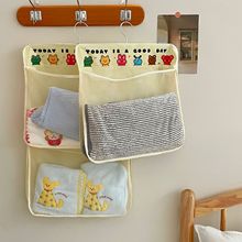动物图案挂袋式内衣内裤收纳袋宿舍床边衣柜挂袋门后杂物悬挂网袋