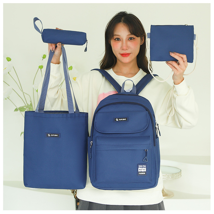 Zaini per bambini Zaino a quattro pezzi Zaino Harajuku Zaino in nylon alla moda antispruzzo di grande capacità Zaino casual per studenti_voghion.com