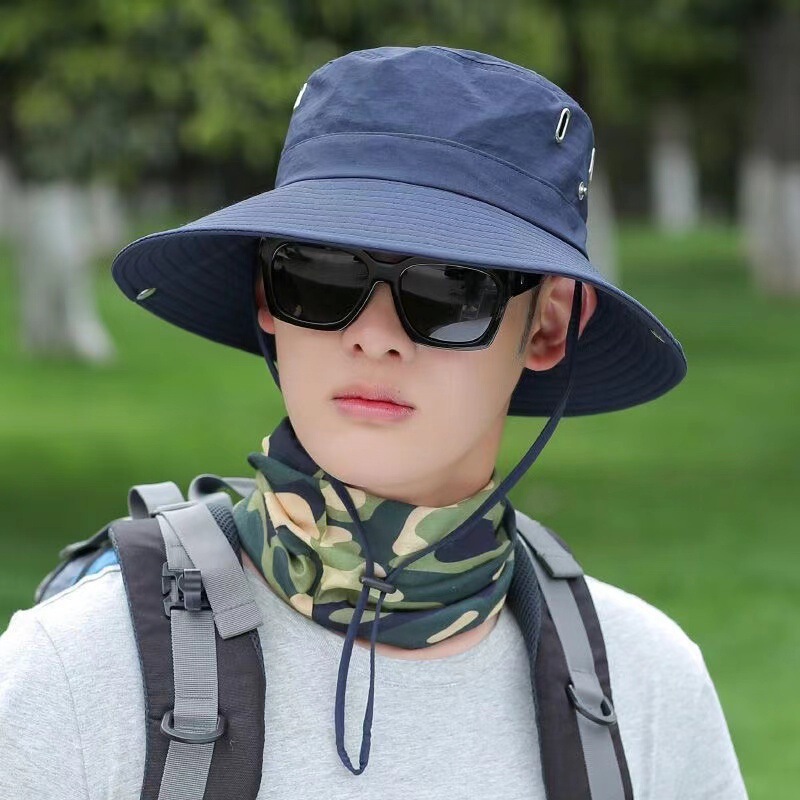 Outdoor Sun Hat, Sun Hat, Hiking Hat, Hiking Western Cowboy Hat, Fisherman Hat, Climbing Sun Protection Hat, Four Holes Breathable