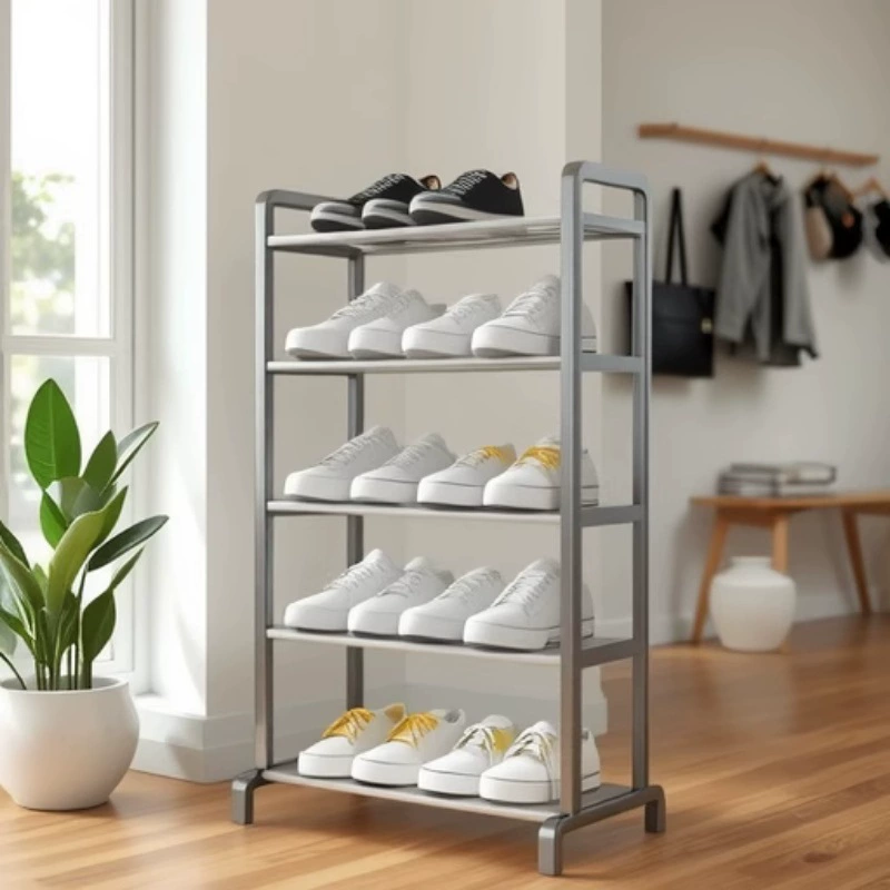 Популярная многофункциональная подставка для обуви Xiyin TEMU, простая сборка, подходит для размещения у двери, на балконе или в гостиной.