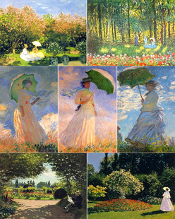 5diy AliExpress foreign trade French painter Monet decorative painting factory direct foreign trade Wholesale