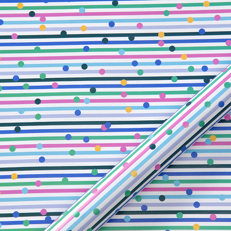Amazon nueva colorida serie geométrica Día de San Valentín papel de regalo de cumpleaños papel de regalo de vacaciones papel de regalo al por mayor
