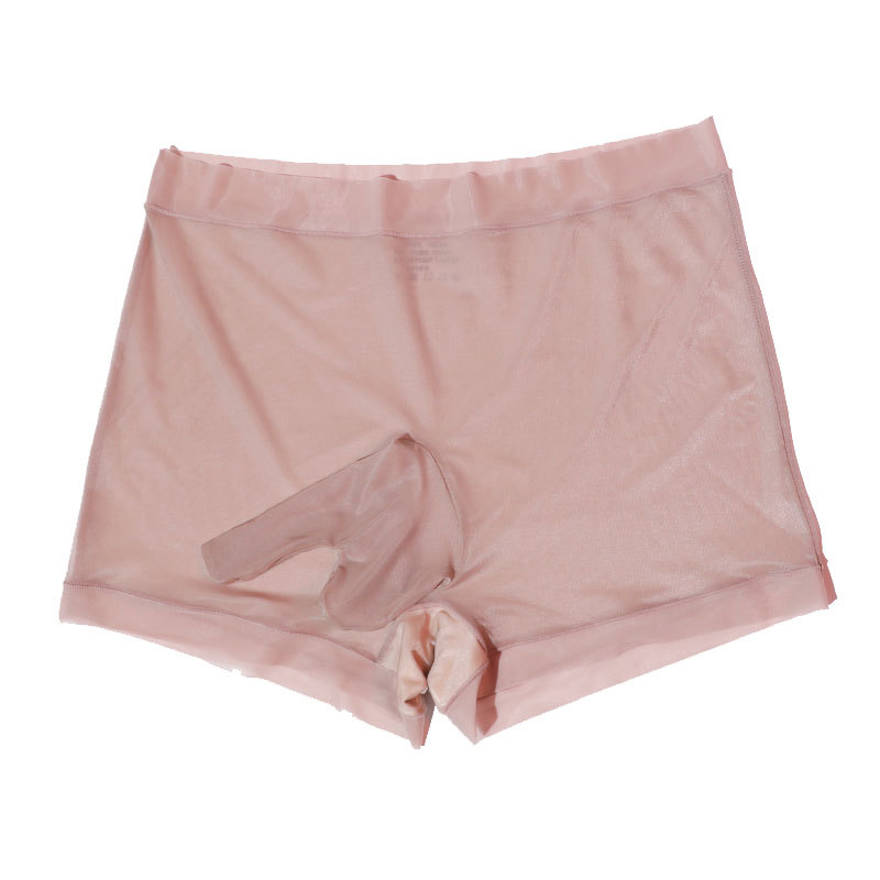 Beso Flying Boxer bragas ultra-Delgado de los hombres sedoso color sólido sensación desnuda de seda de hielo más el tamaño sexy JJ bragas ligeras