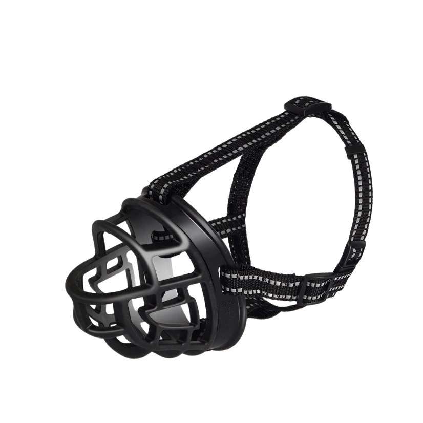 Трансграничная новая нейлоновая Светоотражающая намордник для собак из TPE с защитой от укусов и лая, пригодная для питья маска для домашних животных для маленьких собак