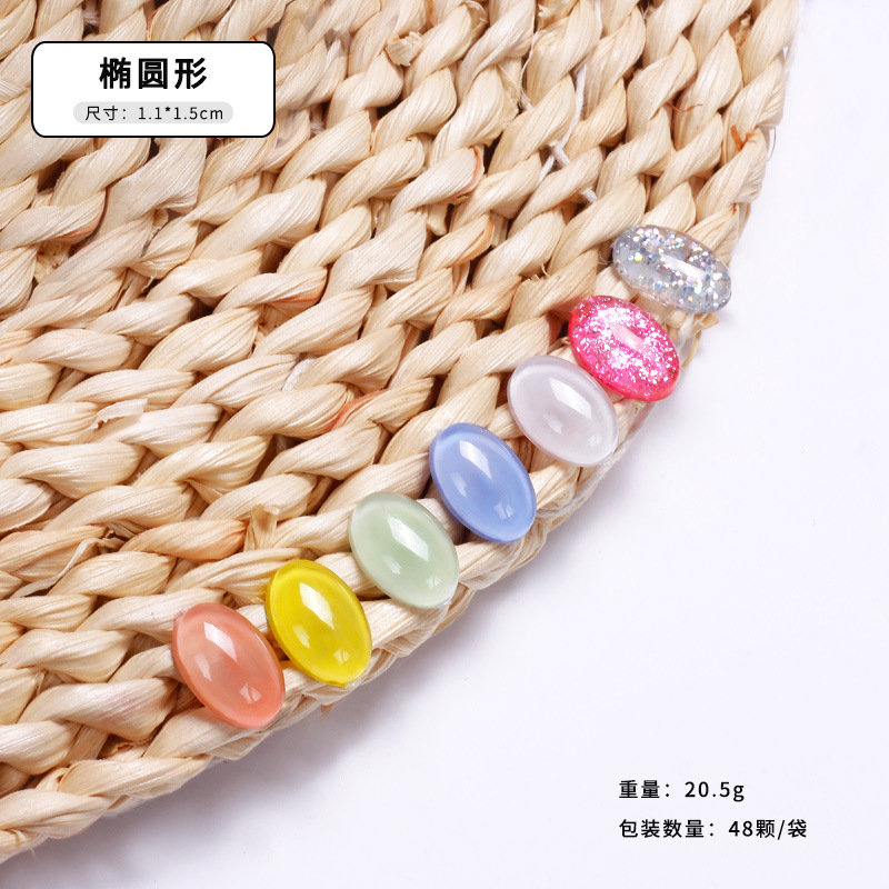 Tarjeta de color ondulada de manicura japonesa de alta permeabilidad al agua, tarjeta de color irregular cuadrada y redonda, cuentas de frijoles rectangulares