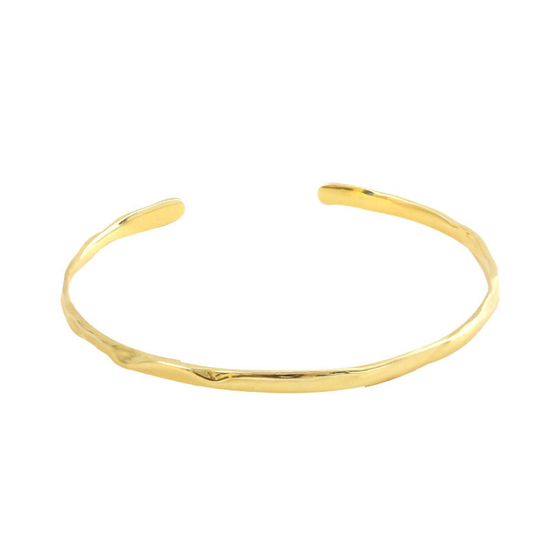 South Korea Irregular Glossy Open Copper Bracelet Wholesale Jewelry