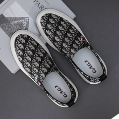 Men's Ankle Boot Slip-on Shoes New D Brand Black European Men's Clothing Shoes Spring Summer Breathable Driving Shoes Fashion Wenzhou Manufacturer