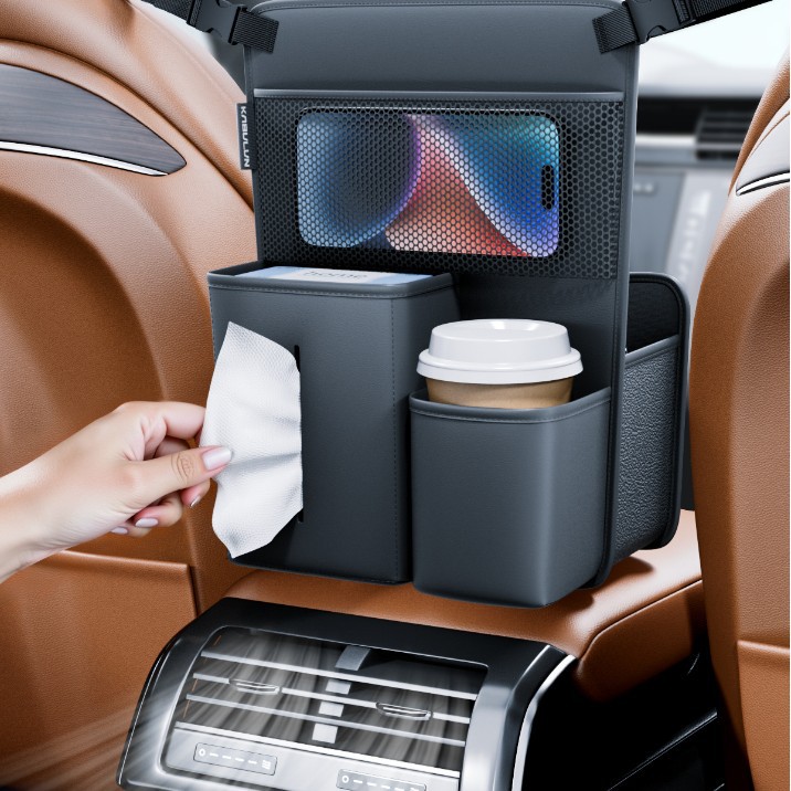 Middle Seat Hanging Tissue Box Central Control Bag Storage Car Interior_voghion.com