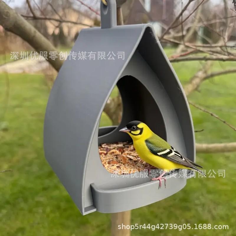 【深圳现货】Plastic Hanging Bird Feeder 耐用塑料悬挂式喂鸟器|undefined