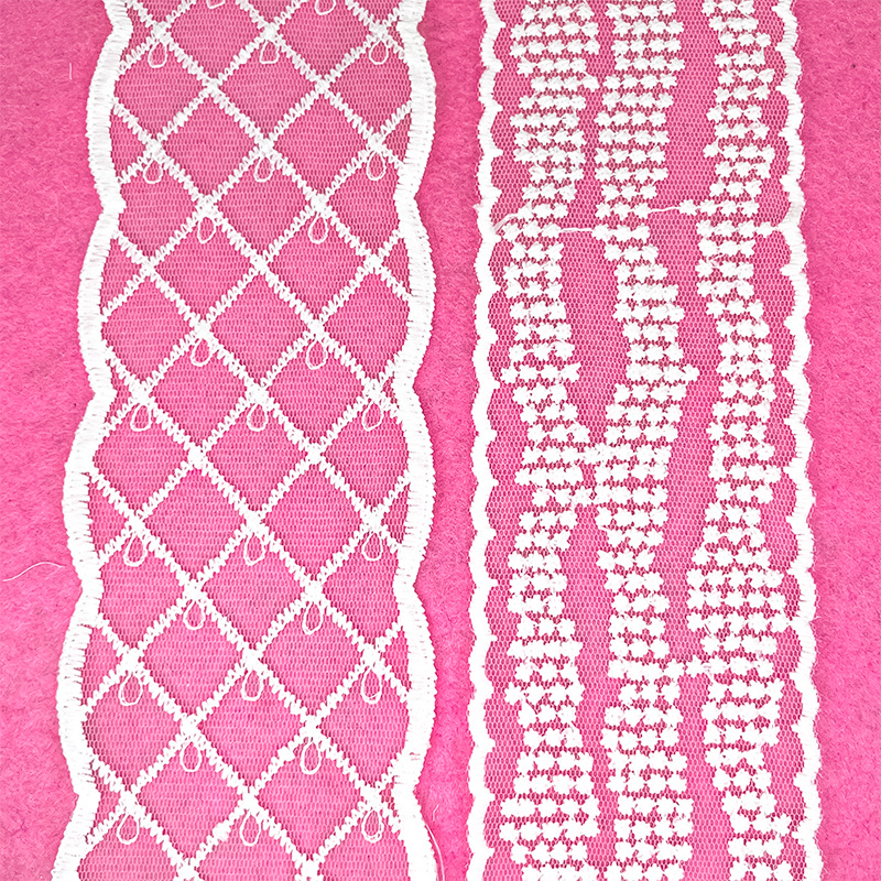 现货网布刺绣双边蕾丝花边 手工蝴蝶结发饰帽饰窗帘裙摆童装辅料