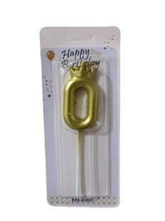 Wholesale birthday cake figures 0-9 Crown Golden DIY creative party golden age baby candle