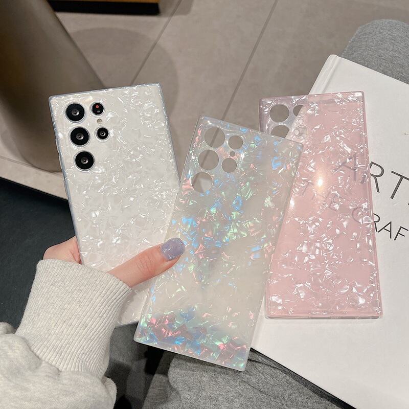 Samsung S26 Shell Pattern Phone Case Suitable for Note20 Plus Soft Case S10 Girly S21 Glitter Foreign Trade Model