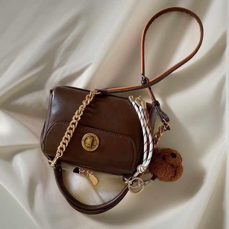 Viento del Sur chio2nd JiaGe memoria bolso cuadrado pequeño bolso de otoño e invierno femenino bolso textura 100 bolsas de hombro único