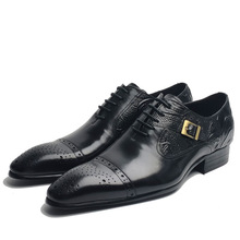 经典奢华男士鞋牛津婚礼派对正式真皮礼服鞋欧式男士高品质新款