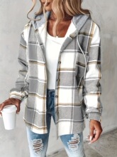A 30113 Big Plaid Casual Women's Coat ��������e���� �羳��