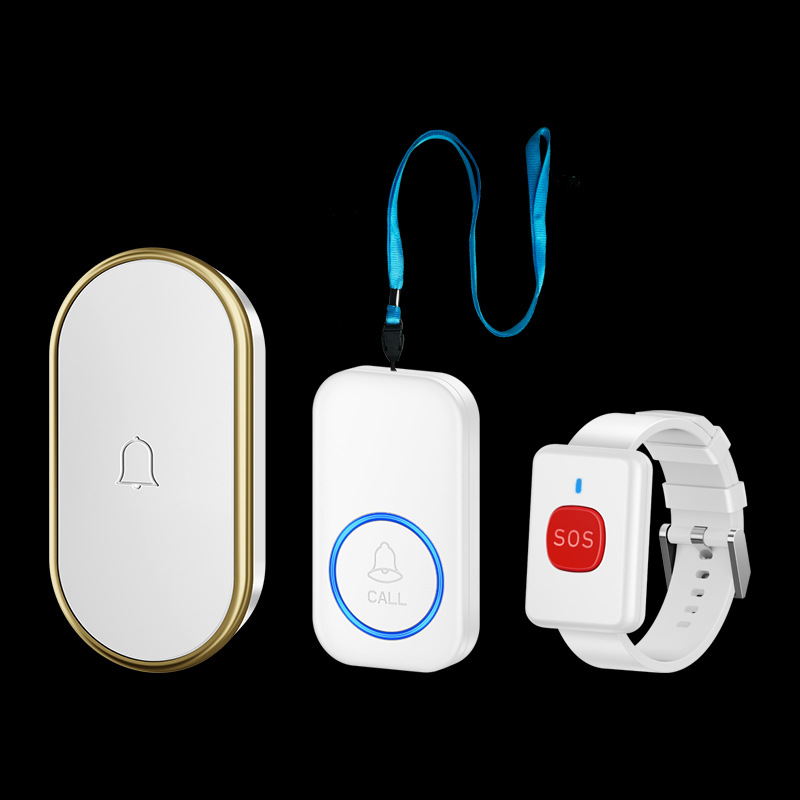 老人呼叫器无线家用呼叫铃远距离床头叫铃按铃器看护呼唤铃平安钟