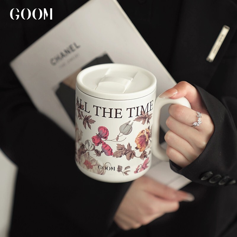 GOOM保温马克杯办公室保冷咖啡泡茶杯子女生高颜值不锈钢生日礼物|undefined