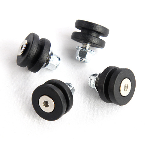 Motorcycle General Aluminum Alloy Tail Box T-shaped Tail Box Fasteners Stamped Quick Release Bottom Plate Silent Durable Plastic Pads