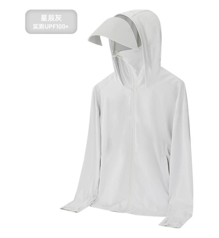 大きなつばと帽子の氷の糸の日焼け止めの服の女性の夏の涼しさのupf50 + 日焼け止めの服の薄い金の外出のカジュアルなコートの男性|undefined