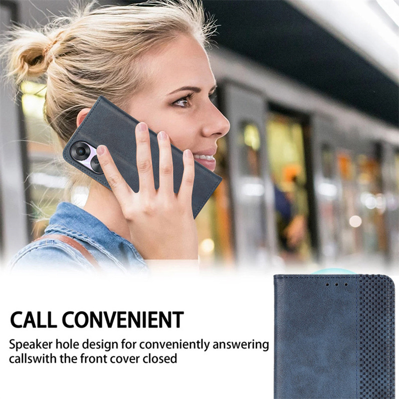 Retro Magnetic Wallet Flip Case For Xreal Beam Pro Protective_voghion.com