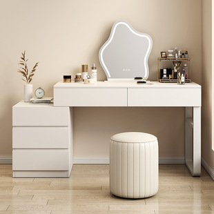 Dressing Table and Cupboard Integrated Bedroom Simple Modern Makeup Cabinet 2025 New High-End Storage Desk Makeup Table