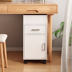 挟み収納キャビネットオフィスデスク下引き出しキャビネットA4ファイルロッカー小型25cm狭い移動ロッカー