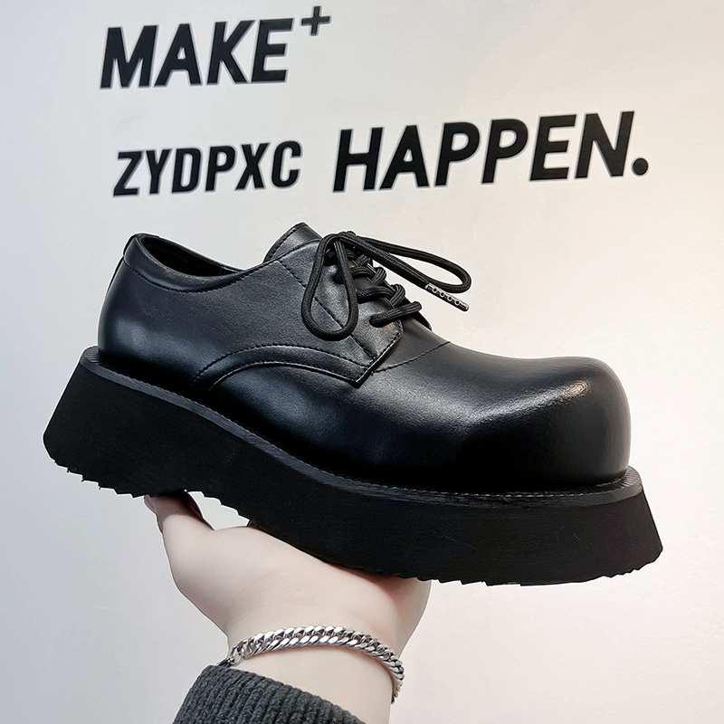 Large size47 Мужские кожаные туфли мужские большие головы британские повседневные кожаные туфли мужские 202Genuine Leather