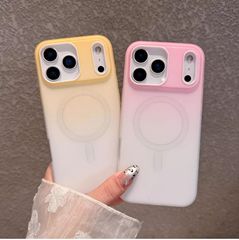 适用iPhone17PROMAX二合一果冻渐变磁吸手机壳苹果16防摔保护套15