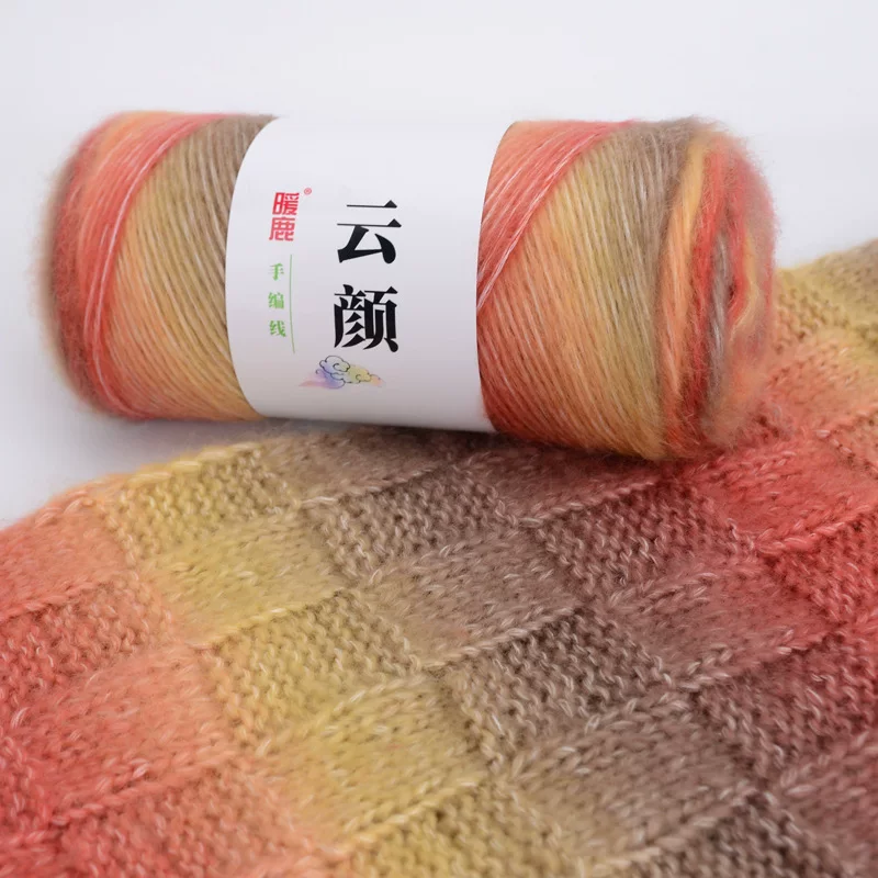 Игра с Юньянь МаХай Мао Рим шарф линия 100 грамм Hand-made хлопковая нить шарф линия окраска модная шерстяная продукция оптом