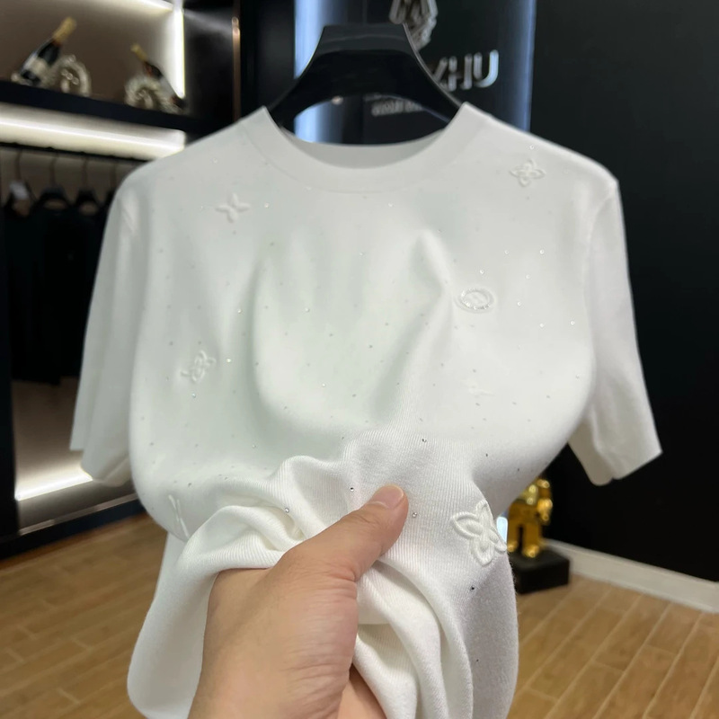 3D设计师款老花系列~早秋新款高品质舒适时尚男士圆领百搭短袖T恤|undefined