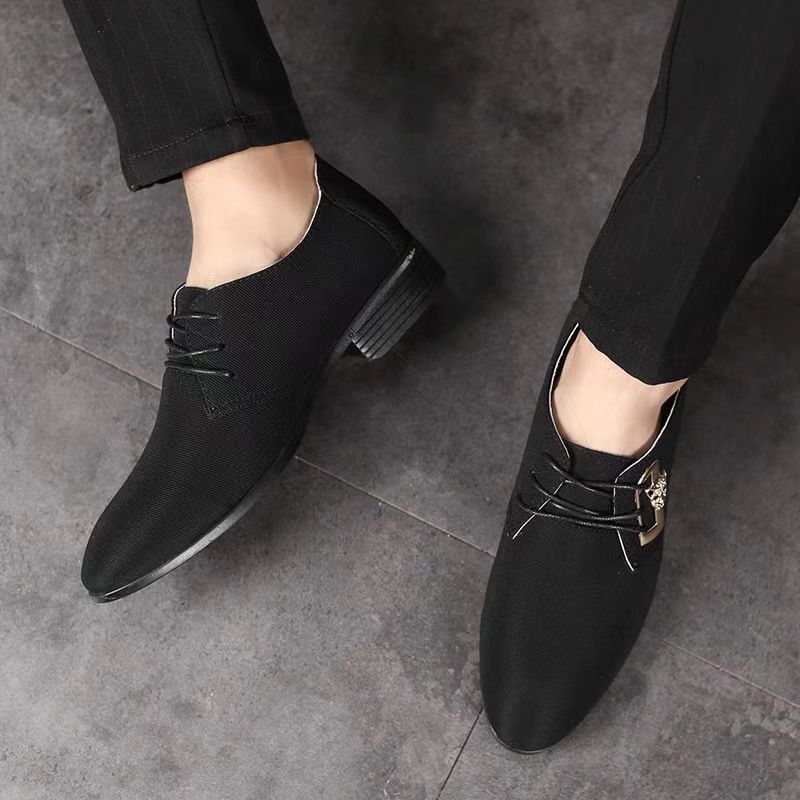 Ademende canvas veterschoenen voor heren, Britse stijl, comfortabel schoeisel, verkrijgbaar in grote maten._voghion.com