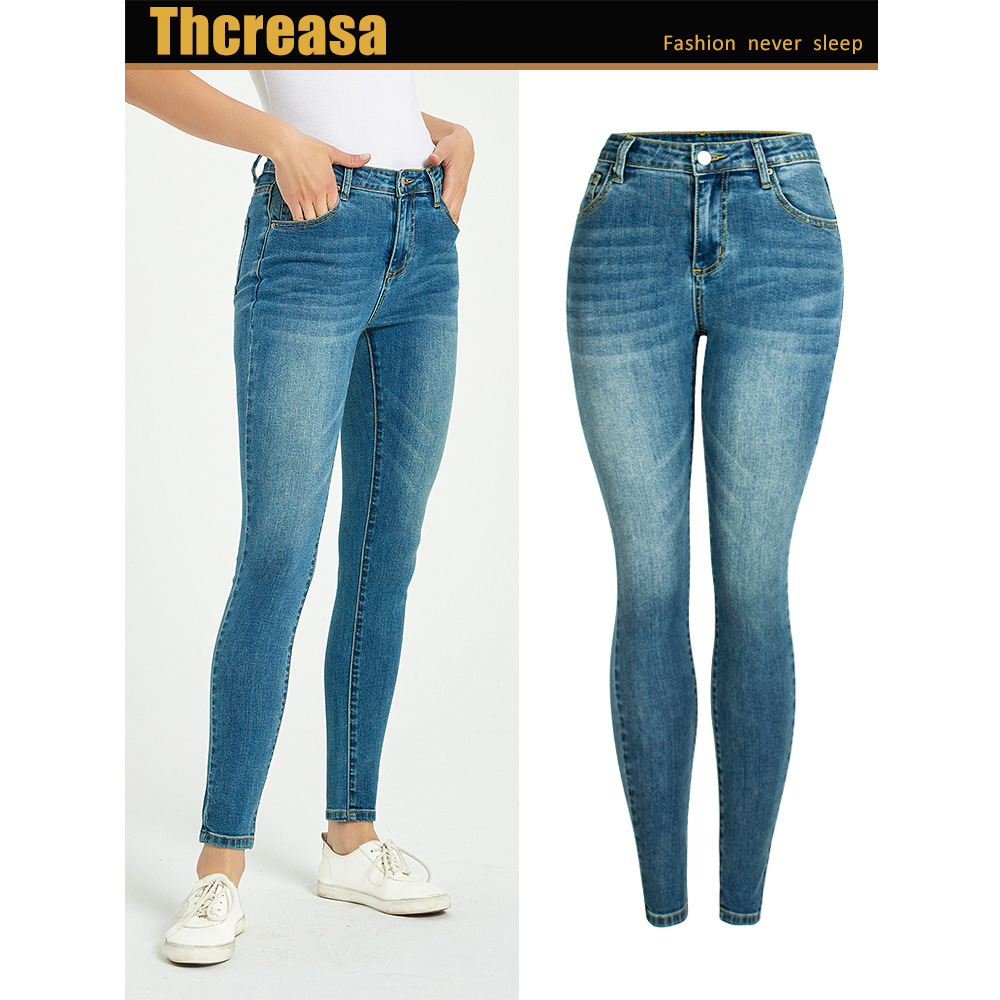 Spring denim pencil