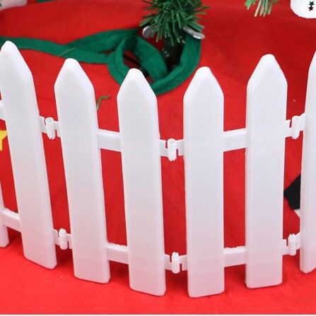 Christmas decoration supplies festive shop scene layout of fence…